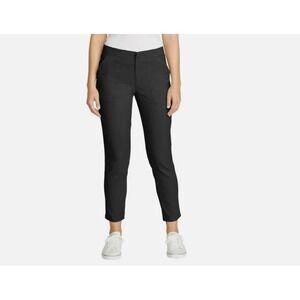 Eddie Bauer Women's Horizon Straight Ankle Pants, Black, Size 8 NWT